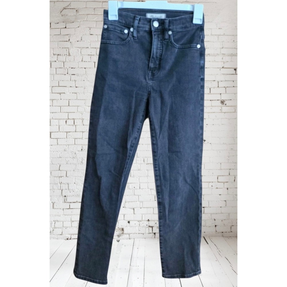 Madewell Classic Straight Jeans  Soft Black Size 23